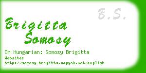 brigitta somosy business card